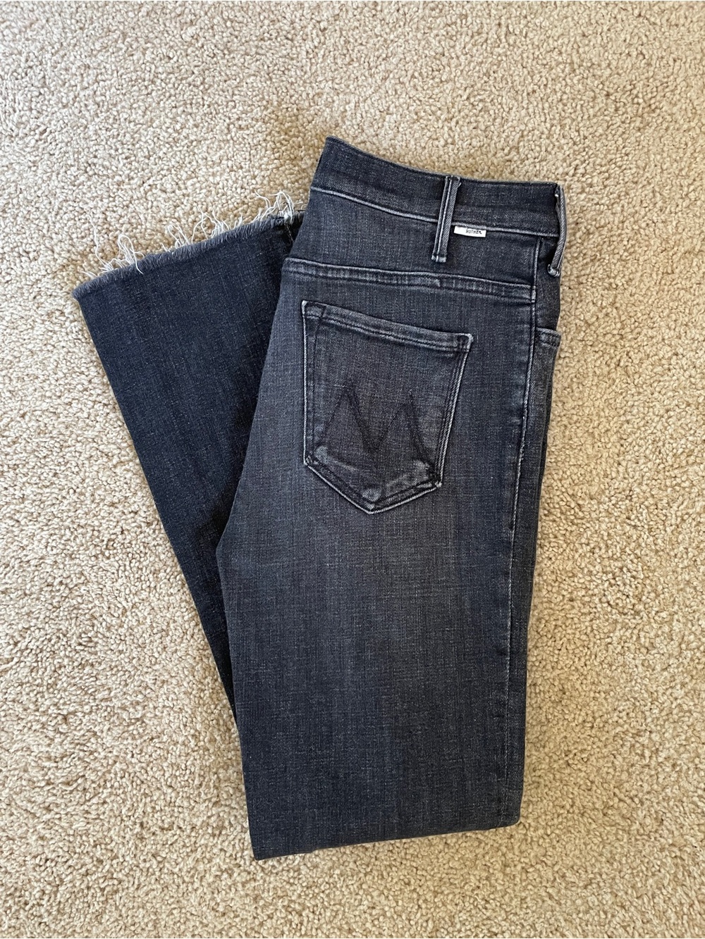 authentic MOTHER denim The Hustler Ankle Fray Jeans size 27